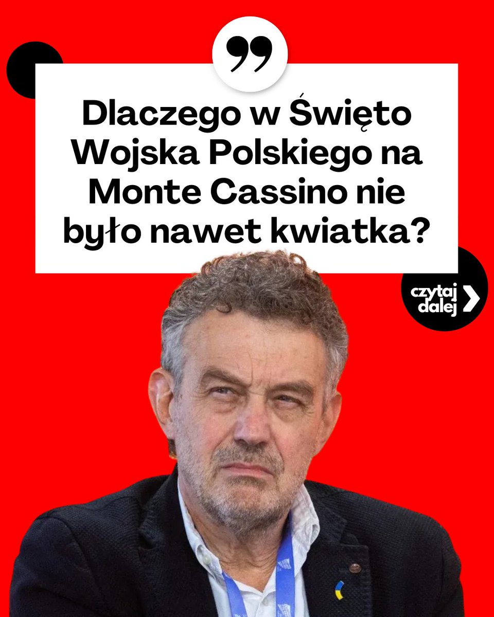 Lemingopedia's tweet photo. Czytam, że polska placówka dyplomatyczna w Rzymie "zapomniała" o 15 sierpnia i o Monte Cassino. To nieprawda. O takich datach się nie zapomina. To są dni wypalone w świadomości narodu. To są symbole, które nie wymagają kalendarza.

Jeżeli w Święto Wojska Polskiego – w najważniejszy dzień, kiedy naród oddaje hołd żołnierzowi – na cmentarzu pod Monte Cassino nie pojawił się ani wieniec, ani znicz, to znaczy jedno. Tak zdecydowano.

Tak zdecydował człowiek, który nosi nazwisko Schnepf. Syn oficera LWP, uczestnika obławy augustowskiej – jednej z najbardziej haniebnych zbrodni na polskich żołnierzach podziemia, którzy nie chcieli oddać Polski w ręce Moskwy. Ojciec wyłapywał i mordował polskich bohaterów, syn – na salonach III RP – robi wszystko, by świat o tych bohaterach zapomniał.

Nieprzypadkowo to właśnie on stał na czele buntu tzw. Konferencji Ambasadorów RP – grupy byłych dyplomatów, w istocie starych aparatczyków, którzy od 2018 roku specjalizują się w jednym: opluwaniu Polski na arenie międzynarodowej. To on w 2019 roku sygnował list, w którym Polskę przedstawiano jako kraj "niepraworządny", byle tylko Donald Trump spojrzał na nas z góry jak na kłopotliwego petenta.

I oto obrazek roku 2025 z 15 sierpnia. Polacy przychodzą na cmentarz prywatnie, z potrzeby serca. A cmentarz jest pusty. Nie ma ani dyplomatów, ani wieńców, ani zniczy. Polscy żołnierze zostali zostawieni samym sobie – tak, jakby państwo polskie odcięło się od własnej historii.

Przecież o to właśnie chodzi. Bo dla tych, którzy wychowali się w cieniu czerwonego sztandaru, pamięć o Andersie, Maczku i Sosabowskim jest wręcz niebezpieczna. Ona przypomina, że Polacy potrafili zwyciężać i walczyć o swoją wolność, a oni – całe życie – robili wszystko, by Polska była podległa, cicha i posłuszna. To nie jest incydent. To nie jest błąd. To jest znak.

Tak właśnie wygląda kraj rządzony przez ludzi, którzy wstydzą się własnej historii, którzy czczą obce stolice, a własne groby mają za ciężar. Oni potrafią wysłać gratulacje i donosy do Berlina i Brukseli, ale nie potrafią zapalić znicza na Monte Cassino. Będą pisać elaboraty o "praworządności", ale nie zdobędą się na najprostszy gest wobec tych, którzy oddali życie za to, by Polska w ogóle mogła istnieć.

I tu jest sedno. Polacy muszą wreszcie otworzyć oczy. Muszą zacząć dostrzegać znaki, które są wszędzie – w pustych cmentarzach, w zakłamywanej historii, w ustawicznej pogardzie wobec własnych bohaterów. W wybielaniu niemieckich zbrodniarzy i przypisywaniu nam ich win.

Sprawa jest prosta. Jeśli nie zaczniemy ich czytać, jeśli nie zrozumiemy, dokąd to prowadzi, to któregoś dnia obudzimy się w kraju, który już nie będzie naszym państwem. Monte Cassino to nie tylko cmentarz – to lustro. I co w tym lustrze dostrzegacie? Bo ja coś przerażającego.

Polacy – jeśli nie zaczniecie widzieć znaków, jeśli nie zaczniecie wyciągać wniosków, to za chwilę nie będzie już czego bronić. Nie będzie Polski.

💬 Jeśli też uważasz, że w wolnej, niepodległej Polsce ani Dorotka, ani tym bardziej Ryszard nie powinni dostać nawet złotówki wypracowanej dłonią polskiego podatnika, a III RP musi upaść:
👉 Postaw kawę: https://t.co/8NPL5yAO8g
👉 Patronuj: https://t.co/2PRgv0waFs

Codziennie staram się pokazywać, że Polska to wielkie słowo i jeszcze większa odpowiedzialność.