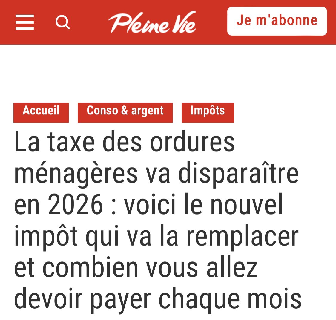 Ils vont remplacer la taxe d’ordures ménagères par un nouvel impôt en fonction de ce que vous jetez.
Comme ce n’est jamais à votre avantage, attendez-vous à une nouvelle enculade .
Je vous prédis la fin de l’histoire : les dépotoirs sauvages vont se généraliser…