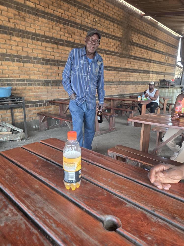 This is Crispen Makedenge enjoying his retirement. He is a former Assistant Commissioner and CID boss who was in charge of Law and Order in Harare.