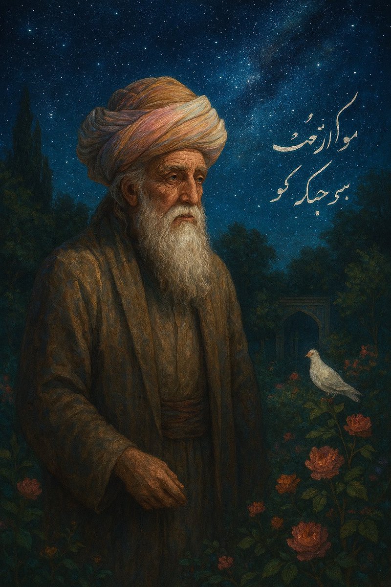 EmanuelaMorell1's tweet photo. Non legare il cuore a nessuna dimora, perché soffrirai quando ti strapperanno via. 
Jalal al-Din #Rumi

Card #Ravasi
#Breviario 
#domenicale
#sole24ore 
#scritturebrevi
#VentagliDiParole 
#17Agosto2025
#legàmi
#catene https://t.co/EJzTnX527K