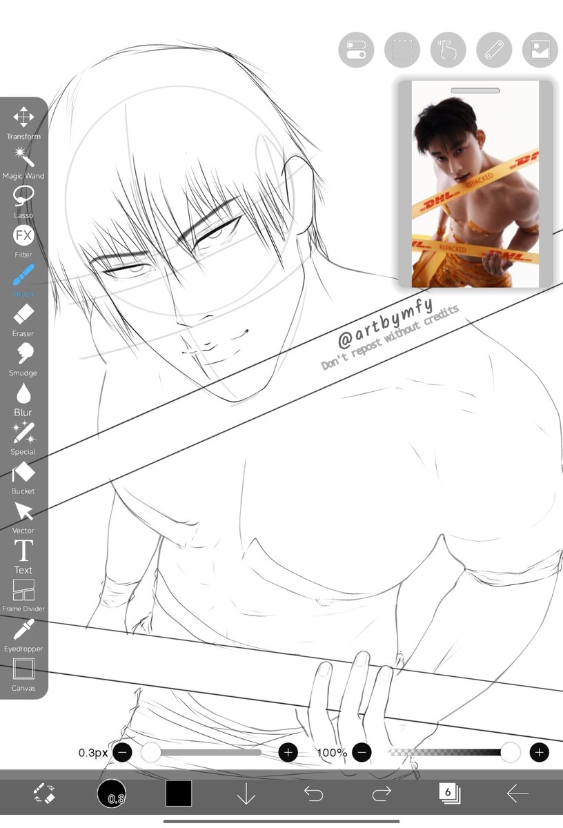 artbymfy's tweet image. Guess I'm speedrunning my next ban 🤪
#TojiFushiguro #jjk #ibisPaintX #digitalart