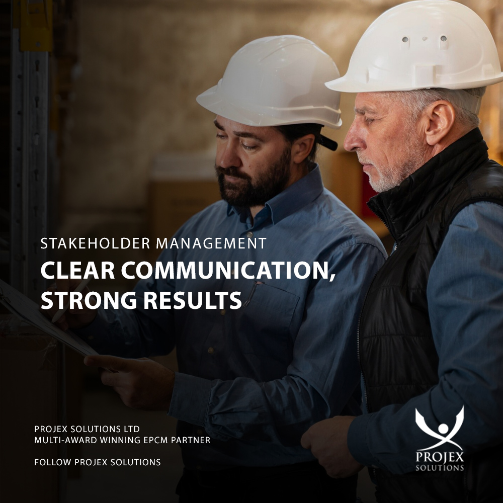 Whether it's navigating regulatory stakeholders or coordinating multi-discipline teams, we keep people informed, engaged, and accountable.

#StakeholderEngagement #ProjectGovernance #EngineeringCommunication #ProjexSolutions #CollaborationInConstruction
