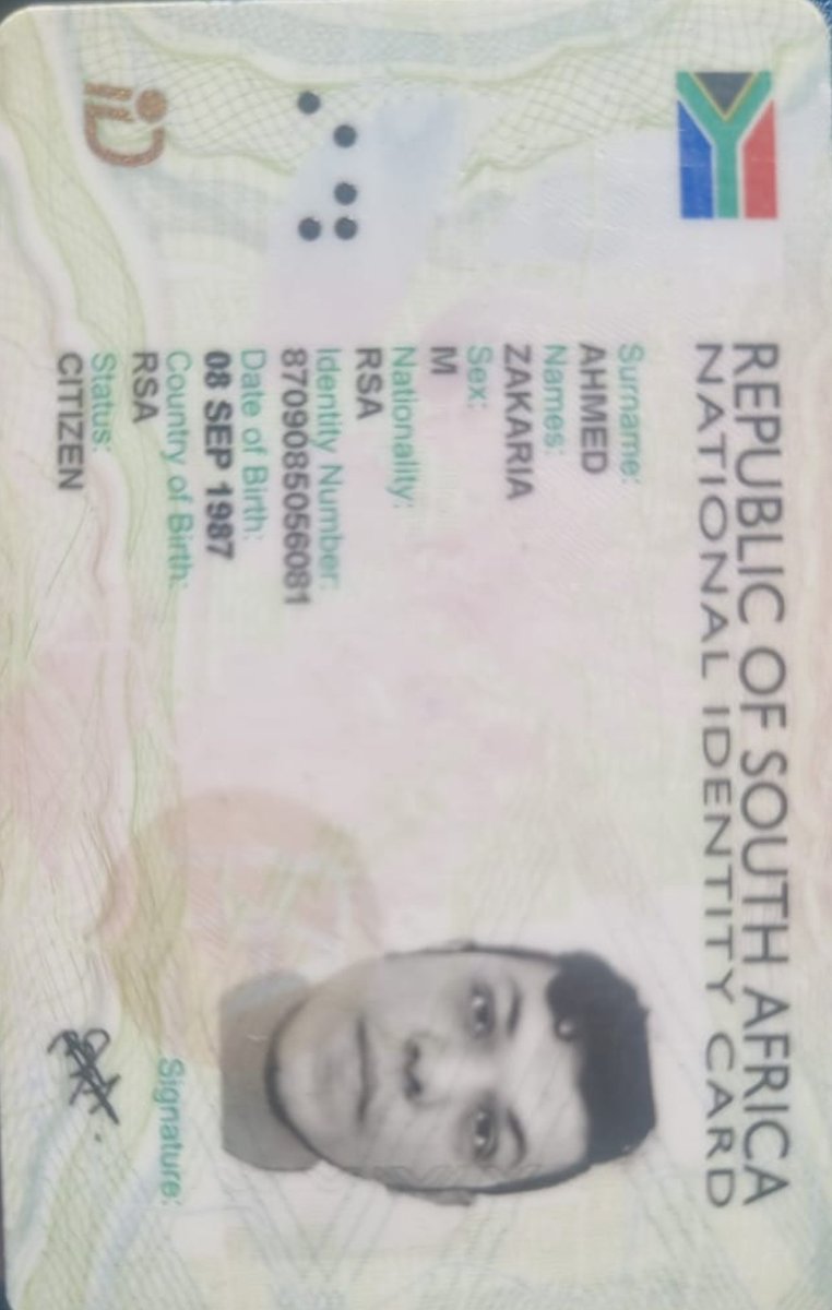 SaveS12943's tweet image. Breaking News:  Bribery and Corruption
How @HomeAffairsSA system has been manipulated! Ahmed received his birth certificate and ID (2015) after the death of his 'mom' whom died on 28 May 2011! Even his daddy got an ID now. Everything is 4sale...even the 'dead' getting sold 
😶