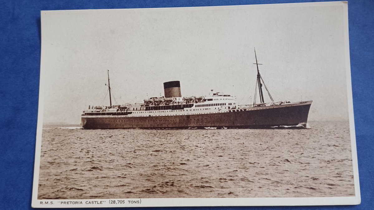 SlingsbyElaine's tweet image. I have been in love with the #Sea and #Ships since my first voyage on the Pretoria Castle from #Southampton to #PortElizabeth via #Madeira and #CapeTown in 1962. #Postcard #SailAwaySunday