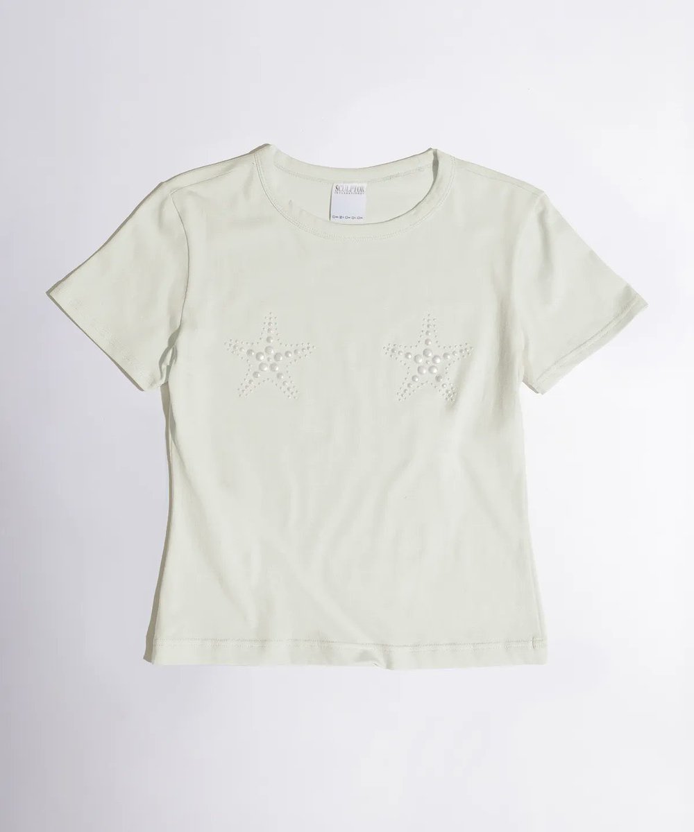 sculptor sale60% 
pearl starfish tee ⋆.˚ 𓇼

690.- free shipping