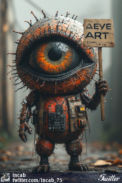 Incab_75's tweet photo. Artwork by Incab #graphics #digitalart #AIArtwork #AIart #AIArtCommuity #stablediffusionart #fantasyart #fantasy #Eye #Eyeball #portrait #monster #stablediffusionart https://t.co/caslpTzlcP