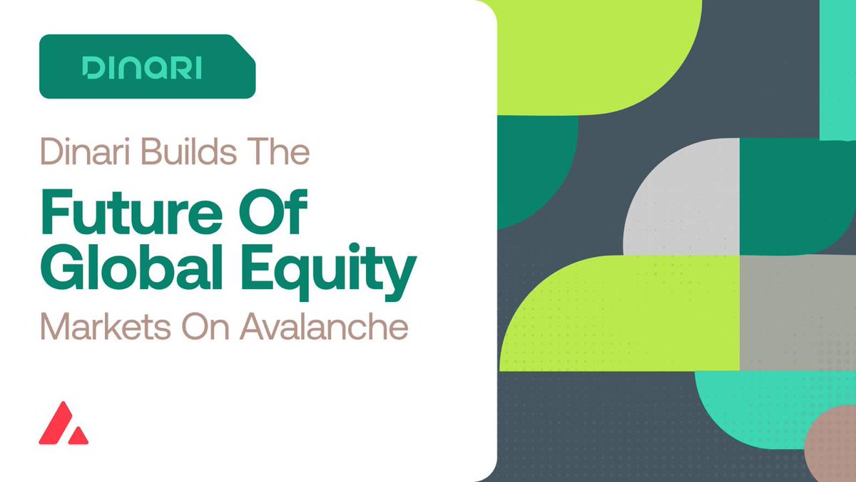 Rolly_jack's tweet image. Another big move in tokenization:

@DinariGlobal is launching the Dinari Financial Network, an L1 blockchain built on @avax 

Unlike most chains, this isn’t for memes or gaming.
It’s designed for one thing: regulated U.S. equities on-chain.

Let’s break it down
 🧵