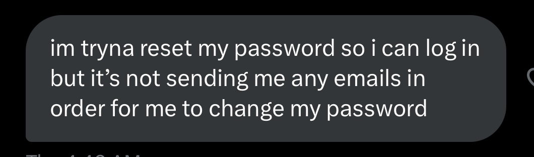 spiritraps's tweet photo. This issue is now resolved ✅
if you needed to reset your https://t.co/ugFnitAxIH password try again! https://t.co/qHRXedBOOp