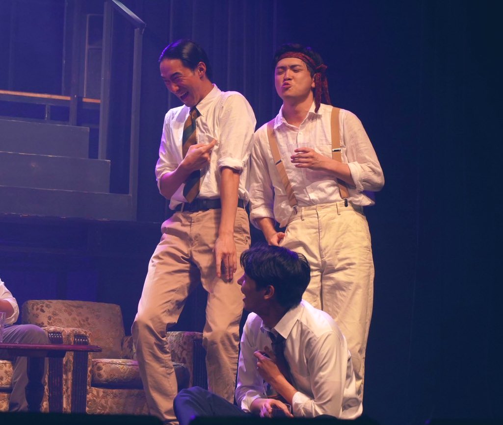 nuhShotI's tweet photo. GROUP THEATRE「THE LAST SONG 2025 遺魂」終演しました。ご来場いただいた皆さまありがとうございました！ひとりの人間としてそれぞれが想う未来のために命を繋いでいく作品に触れて、より一層舞台が好きになりました。好きなものを好きでいられるように走り続けます。
#ラストソング2025 https://t.co/1RWoLkGreR