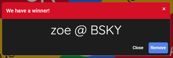 codevprincess's tweet image. I may have thought this was over on Monday but it was actually over yesterday! Anyway, congrats to Zoe over on Bluesky!