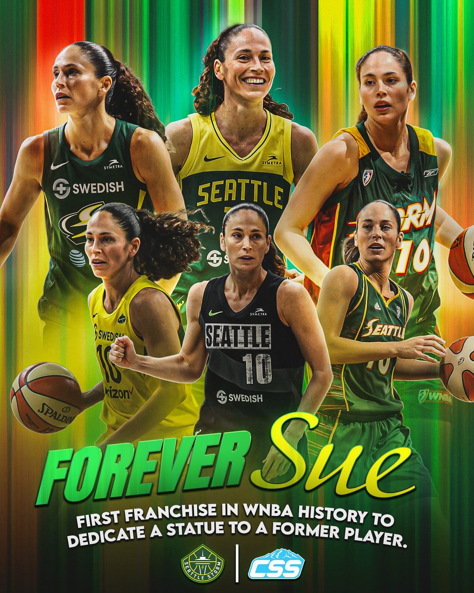 Circling Seattle Sports (@circlingsports) on Twitter photo This morning, one of the greatest players to ever touch a basketball gets a statue outside of <a href="/ClimateArena/">Climate Pledge Arena</a>.
Sue Bird, legendary <a href="/seattlestorm/">Seattle Storm</a> point guard and part owner of the franchise, is immortalized today in bronze.
#SeattleStorm #NothingButStorm #WNBA #SueBird This morning, one of the greatest players to ever touch a basketball gets a statue outside of <a href="/ClimateArena/">Climate Pledge Arena</a>.
Sue Bird, legendary <a href="/seattlestorm/">Seattle Storm</a> point guard and part owner of the franchise, is immortalized today in bronze.
#SeattleStorm #NothingButStorm #WNBA #SueBird