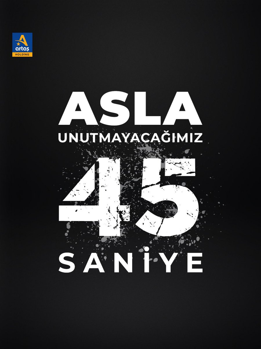 Sadece 45 saniye… Asla unutmadık. Yaşadığımız acılar hafızamızda, Güvenli yapılar ise geleceğimizde yer almalı. Depreme dayanıklı yapılar, güvenli bir yaşamın temelidir.

#ArtaşHolding #17AğustosDepremi