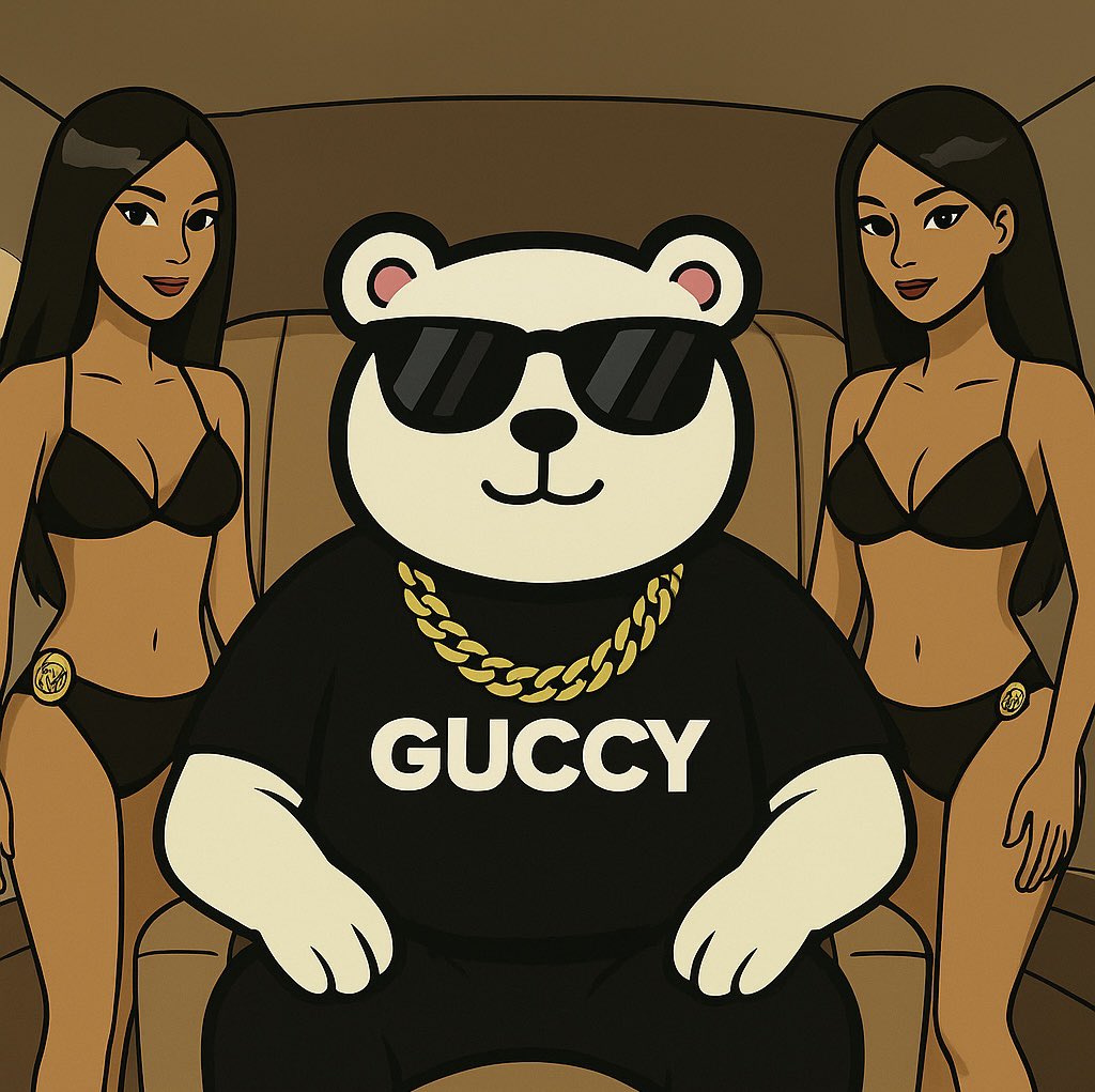 GuccyTheBear's tweet photo. The streets weren’t ready for him… 🐻💎
$GUCCY is not just a meme, it’s a lifestyle.
Chaos. Drip. Only UP. Stay tuned…🚀
#Solana #MemeCoin #GUCCY #Crypto #DeFi #OnlyUp https://t.co/603il9ixBi