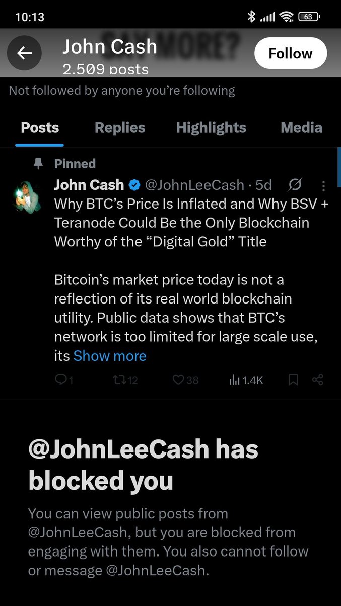 CSW sock puppets are everywhere. When you prove they are talking out their ass they just block you so you can't reply to them anymore. Classic CSW. <a href="/JohnLeeCash/">John Cash</a>