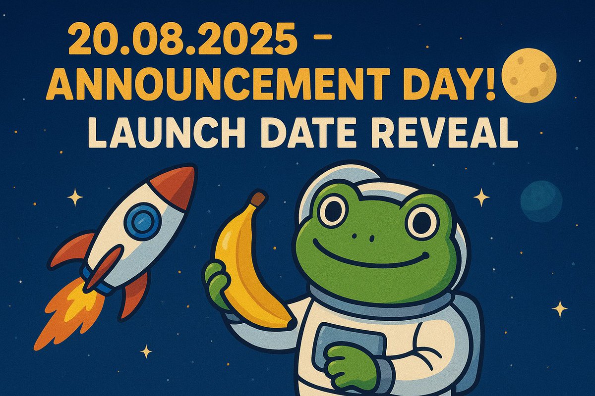 PepenanaSOL's tweet photo. ๐๐ Get ready, memers!โจ๐
20.08.2025 (Wednesday) โ thatโs the day we officially ANNOUNCE the date of our coin launch! ๐ฅ๐โจ๐ธ๐ Meme vibes only โ still holding the banana, but the big day is coming! ๐
#AnnouncementDay #MemeHoldBanana
TG: https://t.co/y72er8UbH0 https://t.co/XNdj7l5o1z