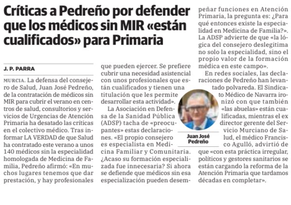 ADSP Murcia (@adsp_murcia) on Twitter photo El consejero Pedreño tendrá que rectificar sus declaraciones Vía <a href="/laverdad_es/">laverdad_es</a> <a href="/jperezparra/">Javier Pérez Parra</a> El consejero Pedreño tendrá que rectificar sus declaraciones Vía <a href="/laverdad_es/">laverdad_es</a> <a href="/jperezparra/">Javier Pérez Parra</a>