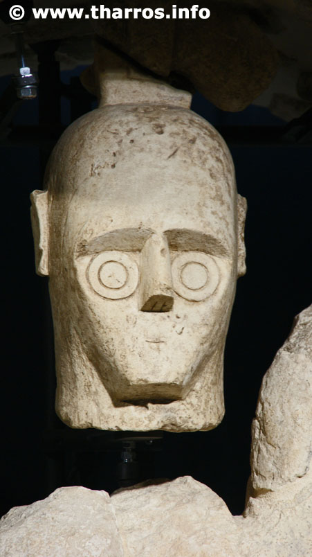 Museo Archeologico Nazionale tharros.info/site/130/en Statue of Mont'e Prama, head of a boxer..  #sardinia #sardegna