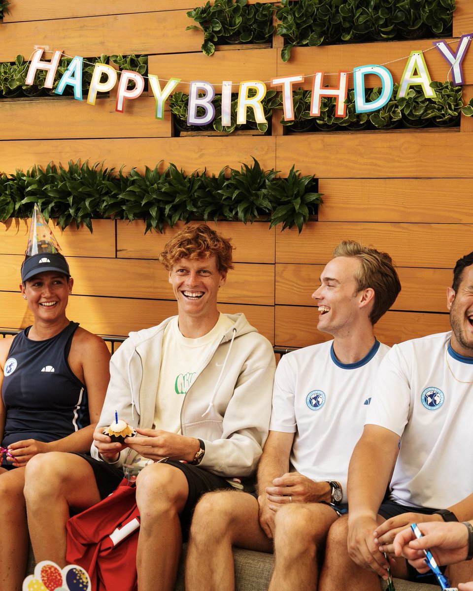 Jannik Sinner (@janniksin) on Twitter photo Thank you so much for all the birthday wishes ๐ Really happy to be back in the finals โค๏ธ๐ฅณ <a href="/CincyTennis/">Cincinnati Open</a> Thank you so much for all the birthday wishes ๐ Really happy to be back in the finals โค๏ธ๐ฅณ <a href="/CincyTennis/">Cincinnati Open</a>
