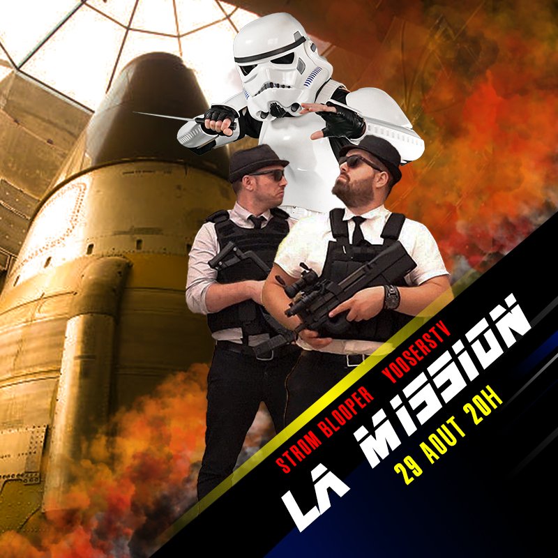 C'est le grand rush !
Avec l'équipe on est en train de tout finaliser.

RDV le 29 août 20h en direct sur twitch.tv/StromBlooper et chez les baltringues twitch.tv/Yooserstv pour la concrétisation !

Un live de transition où une grande annonce sera faite ! 

- avec <a href="/LYoosers/">YoosersTv</a>