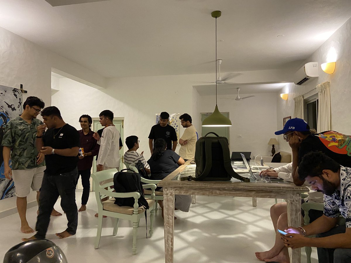 Mad mad energy at the <a href="/BasedIndia/">Based India</a> fellowship in Goa!