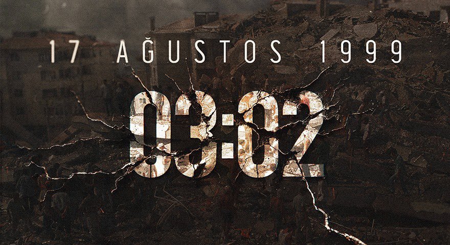 17 Ağustos 1999 saat 03.02'de meydana gelen 7.4 büyüklüğündeki Marmara Depremi'nin üzerinden 26 yıl geçti.

Deprem 45 saniye sürmüştü... 

Marmara depreminde hayatını kaybeden vatandaşlarımızı rahmetle anıyoruz!