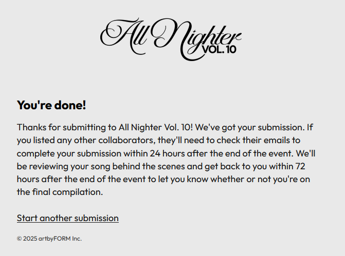once again we're here #ALLNIGHTER10