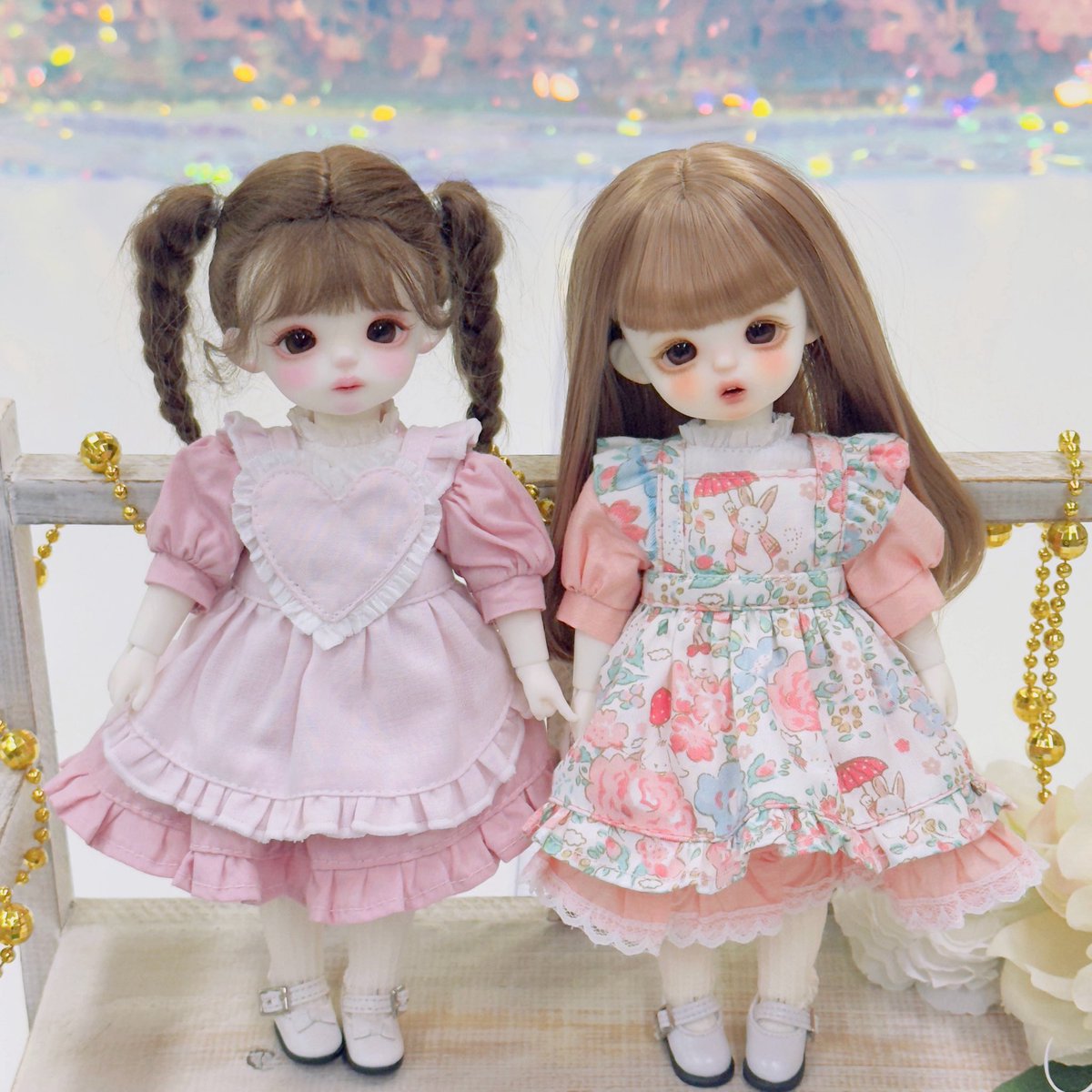 프릴 앞치마 만드는 방법을 배웠어요
지난 회 원피스랑 세뚜😆💕