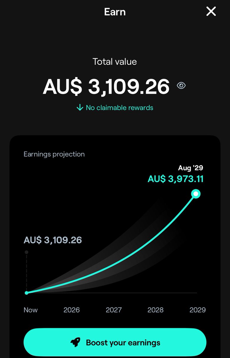 13th compounding of $EGLD staking rewards for 2025🔐using <a href="/xPortalApp/">xPortal</a> 

Today - 0.52 $EGLD = $12.66AUD🇦🇺🦘

YTD - 5.444 $EGLD = $131.03AUD🇦🇺🦘

My new #EGLD amount earning rewards is 128.99📈

🧱x🧱 Consistency is🔑

 #StakingRewards <a href="/MultiversX/">Multiversᕽ</a> #Compounding #MVX #Staking #Crypto
