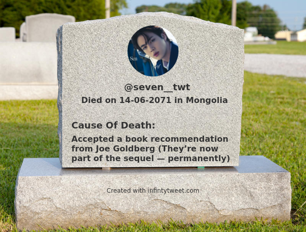 seven__twt's tweet photo. This is how and when I will die

⠀➡️ https://t.co/uGu3Rjw5Jf https://t.co/kKJPryi3s9