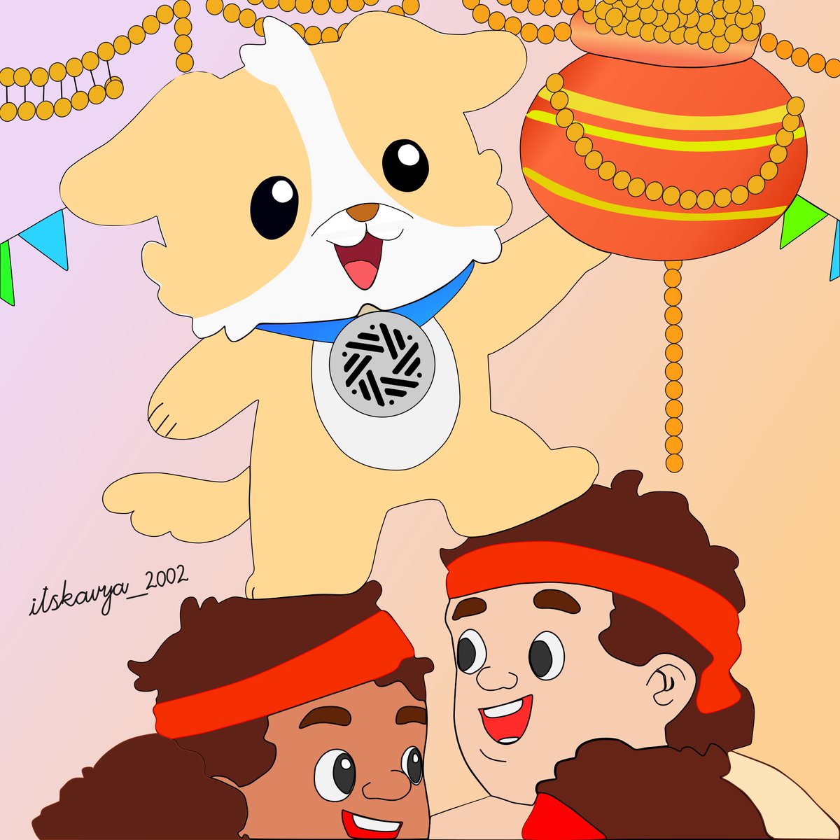 🥳✨ Today’s art drop!

Celebrating the spirit of Matki Fod 🪔🇮🇳 with our little Dobby mascot 🐶💙 joining in the fun!

Just like the human pyramid reaches the top to break the pot, in Web3 and AI we rise together step by step, lifting each other up.

🌸 Happy Matki Fod(Dahi