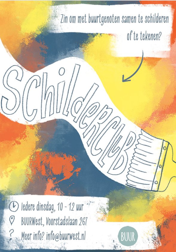 Schilderen met je buren bij BUURWest! nieuwsuitnijmegen.nl/Nieuws/19726/s…