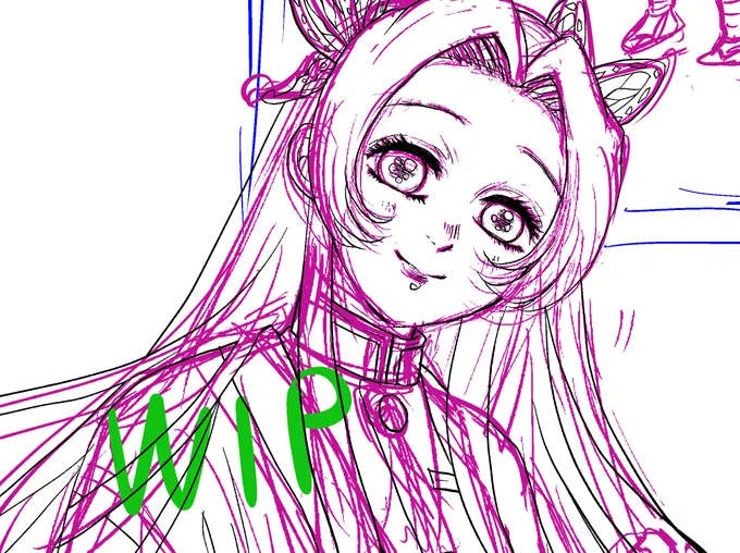 さねカナ原稿やるます カナエさん可愛く描けてると思うんだ～