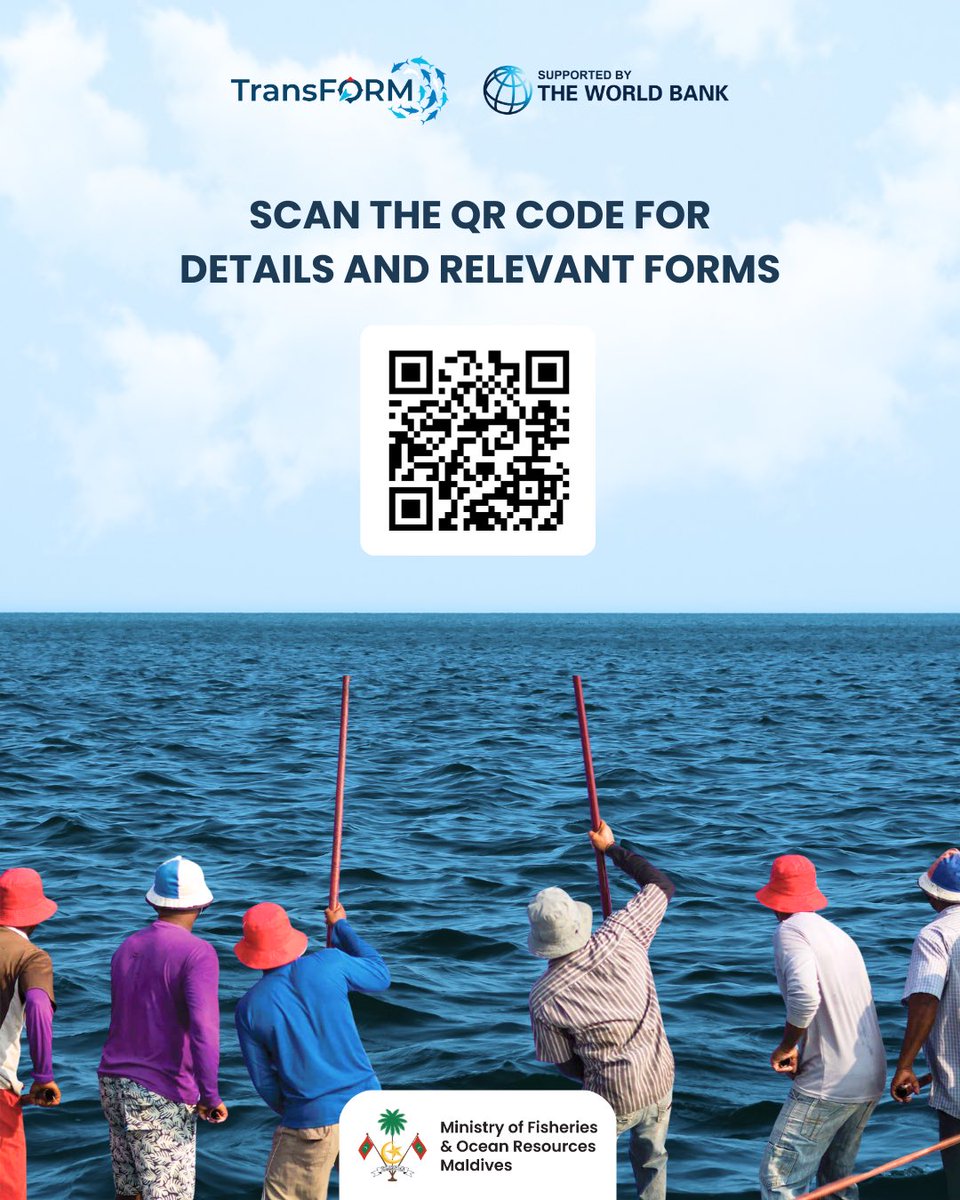MFORmv's tweet image. Training Opportunity for Maldivian Youth in the Fishing Industry! 

The Ministry, with support from the TransFORM Project, is offering a FREE 3-month training program for Maldivian youth interested in pole-and-line fishing. This program provides a unique opportunity with onboard…