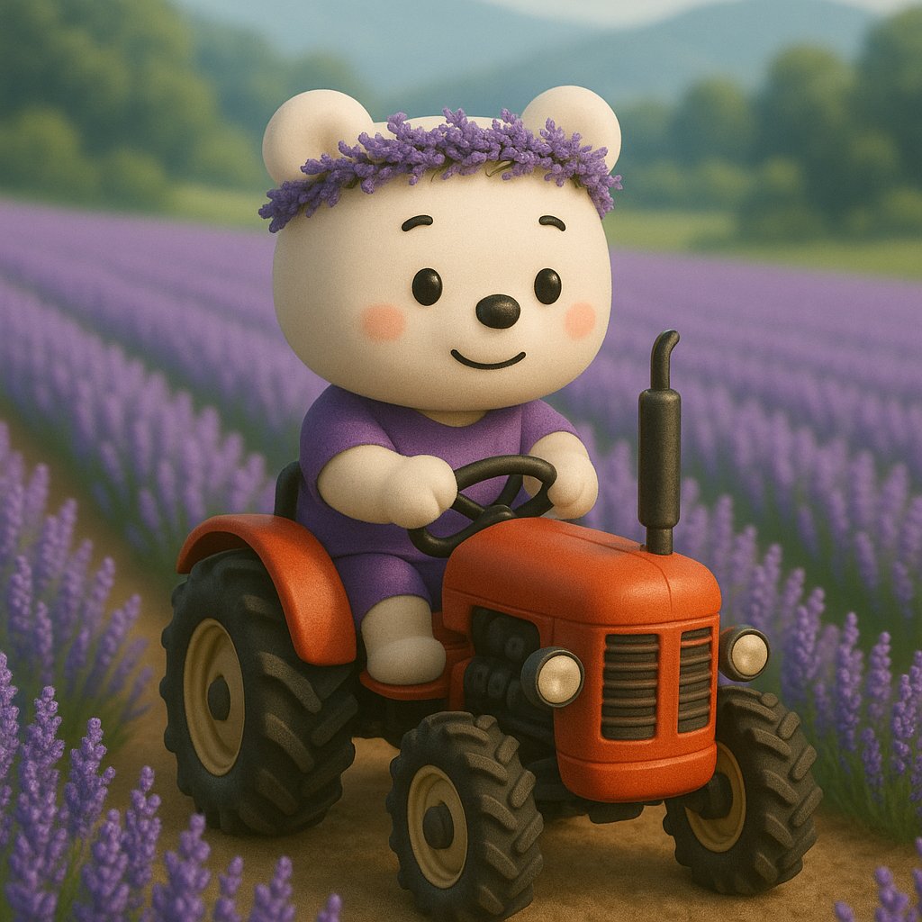 Good morning, friends.

Happy Sunday, everyone!

Betakkuma is a bit busy this Sunday. He's working in a lavender field in Isparta, Türkiye.

He sends his regards to you!
<a href="/BetakkumaAI/">Captain KUMA</a>
<a href="/bythenAI/">bythen</a>