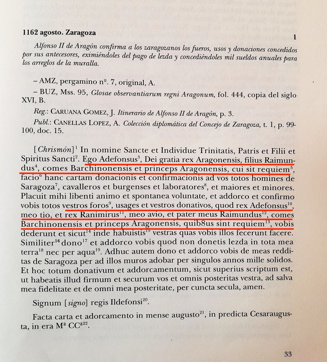 Pels q menteixen sobre Ramon Berenguer. 1r acte sobirania d’Alfons el Cast, 1162: al morir Ramon, Alfons, estant a Saragossa, s’intitula rei dels aragonesos, successor del seu pare, i ratifica els furs atorgats pls sobirans antecessors: Alfons el Bataller, Ramir el Monjo i Ramon.