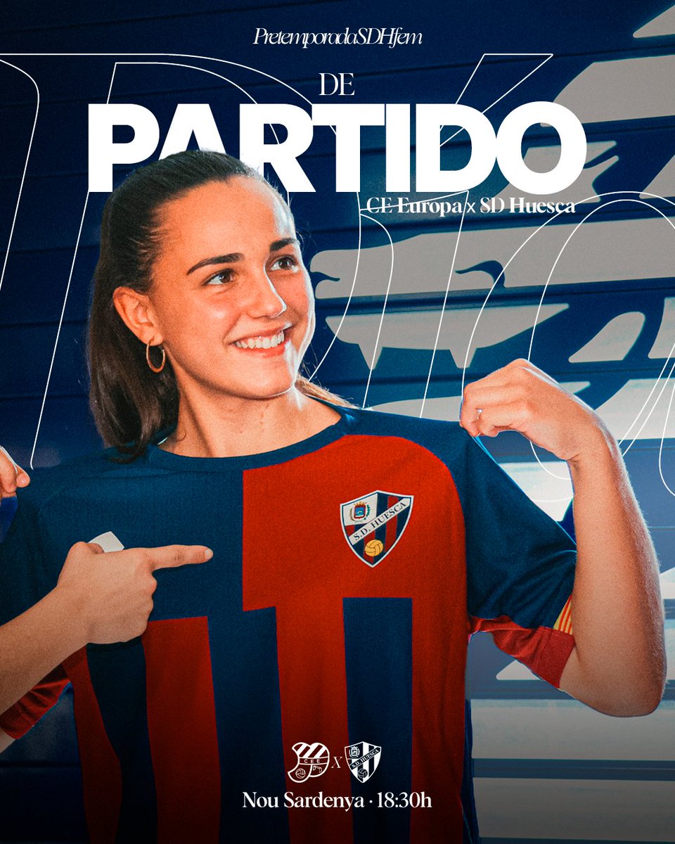 SDHuesca Femenino (@sdhuescafem) on Twitter photo ¡𝙃𝙤𝙮 𝙟𝙪𝙜𝙖𝙢𝙤𝙨 𝙣𝙪𝙚𝙨𝙩𝙧𝙤 𝙥𝙧𝙞𝙢𝙚𝙧 𝙖𝙢𝙞𝙨𝙩𝙤𝙨𝙤!
🆚 <a href="/CEEuropa/">Club Esportiu Europa</a>
🕒 18:30h.
🏟️ Nou Sardenya.
#PretemporadaSDHfem ¡𝙃𝙤𝙮 𝙟𝙪𝙜𝙖𝙢𝙤𝙨 𝙣𝙪𝙚𝙨𝙩𝙧𝙤 𝙥𝙧𝙞𝙢𝙚𝙧 𝙖𝙢𝙞𝙨𝙩𝙤𝙨𝙤!
🆚 <a href="/CEEuropa/">Club Esportiu Europa</a>
🕒 18:30h.
🏟️ Nou Sardenya.
#PretemporadaSDHfem