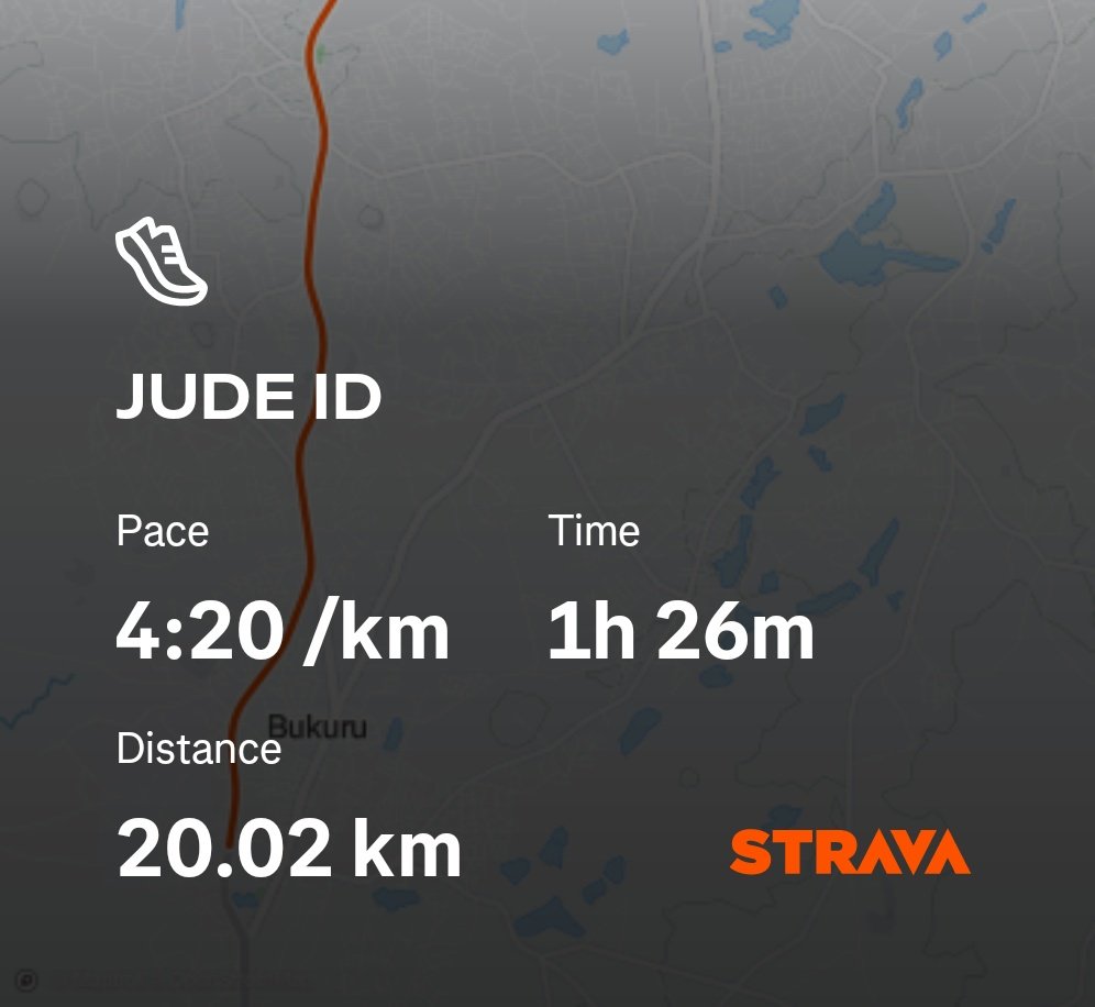 Jude_dashe's tweet photo. FROM BUKURU TO BAUCHI RING ROAD 🛣️ | 1H 26MIN. After a week off, I laced up again—Bukuru → Old Airport → Abattoir → British → Ring Road. Not the fastest, but every step was pure joy 🏃🏽‍♂️🔥 https://t.co/l1hmyLWLOX