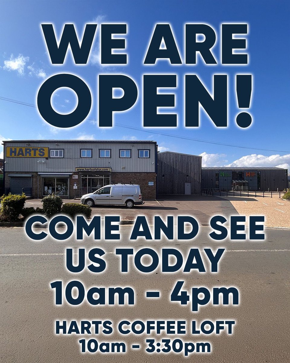 HartsOfStur's tweet image. Come and see us today - we are OPEN 10am - 4pm! Grab your Sunday roast or summer picnic dining essentials in-store!

Fancy grabbing a light bite in the Coffee Loft? Pop in between 10am - 3:30pm (last orders 10 minutes before close).

#HartsOfStur #SturminsterNewton #Dorset