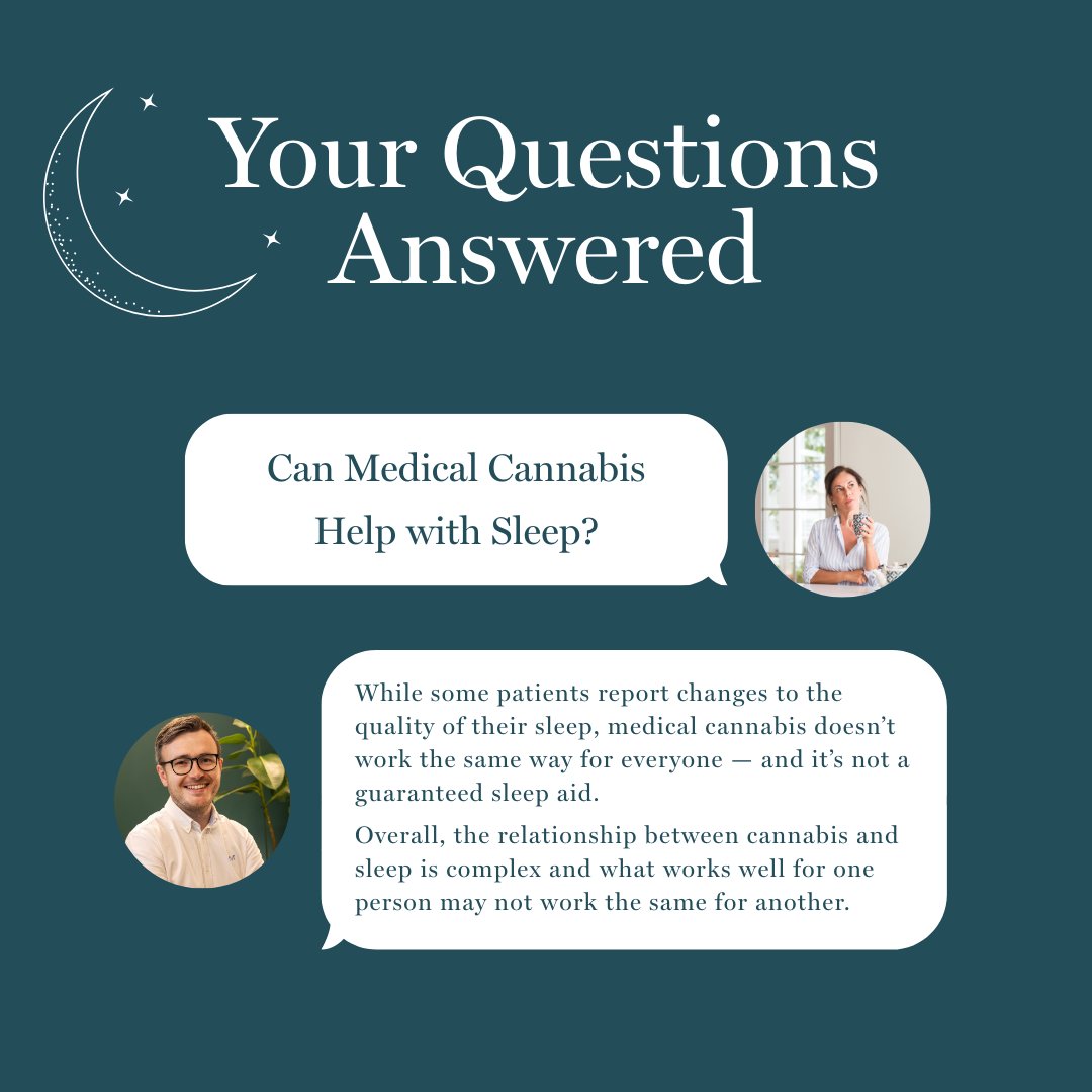 Can medical cannabis help with sleep? 

Sleep issues are one of the most common reasons patients explore medical cannabis treatment in the UK. In our latest blog, our Research Director Dr Simon Erridge explains the role of medical cannabis in individuals with insomnia.