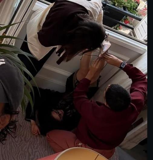 cairoswife's tweet photo. She always needs to be on the floor 😭 https://t.co/YLmfnxn5xF