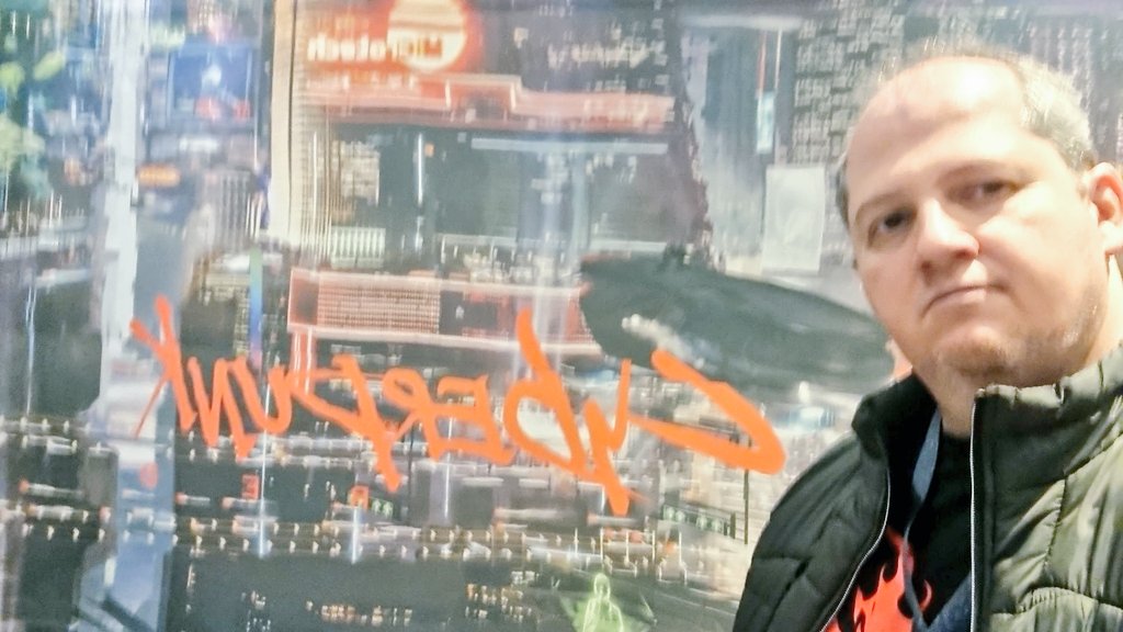 chumbs's tweet photo. Spreading the word for #CyberpunkRED #TTRPG at #ArenaDevir 2025 @DungeonGeek21 @RTalsorianGames @DevirBrasil https://t.co/VSKj9f99Nt