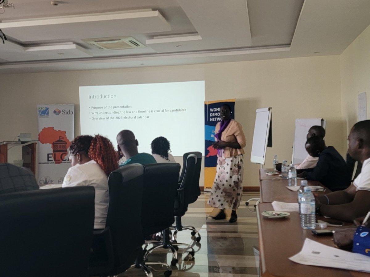 WDN-Uganda (@wdnuganda) on Twitter photo WDN-U & KIC have began training for selected councilors vying for elective office at various levels on different party tickets in 2026 elections. The 1st session is discussing the written laws& unwritten eligibility criteria for running for election in Ug <a href="/wdn_africa/">WDN-AFRICA</a> <a href="/uwonet/">Uganda Women's Network</a> WDN-U & KIC have began training for selected councilors vying for elective office at various levels on different party tickets in 2026 elections. The 1st session is discussing the written laws& unwritten eligibility criteria for running for election in Ug <a href="/wdn_africa/">WDN-AFRICA</a> <a href="/uwonet/">Uganda Women's Network</a>