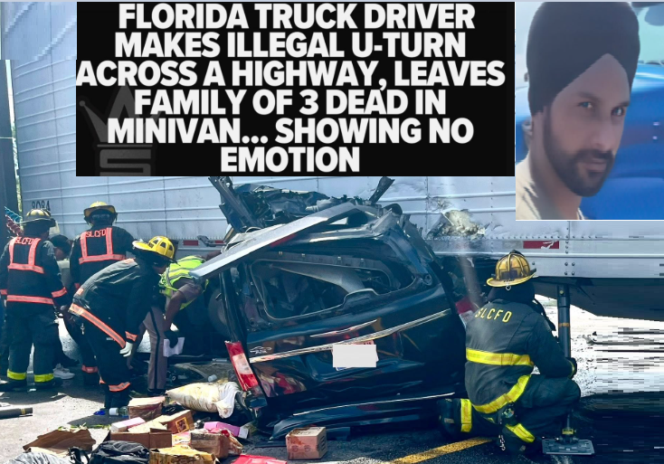 ScaryEurope's tweet photo. Recent🚨
🇺🇸 ⚡️A semi-truck made an illegal u-turn from the right lane on a toll road on Florida’s Turnpike, causing a crash that killed three people 

#Florida #Floridaaccident #floridacrash #illegalaliens #semitruck