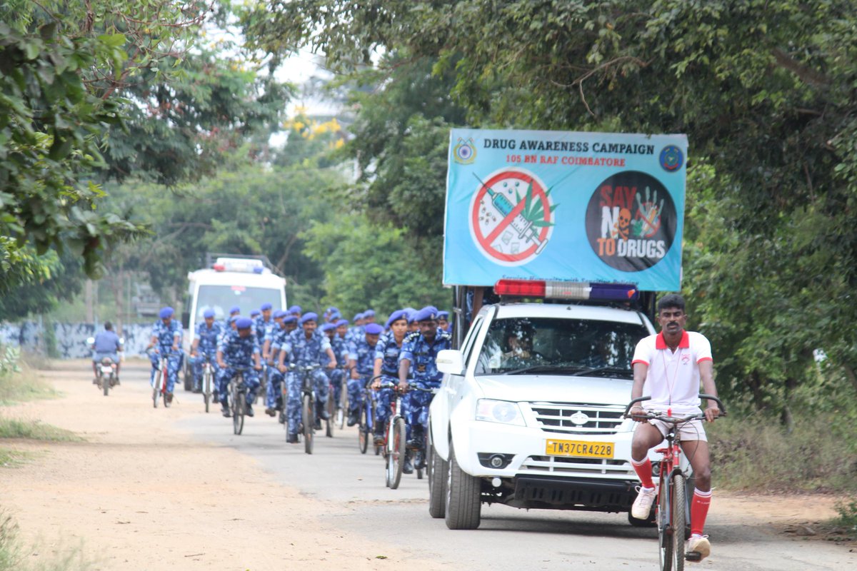 Drugs destroy lives – reject them.

Under its anti-drug initiative, 105 RAF organized a Cycle rally and awareness session for personnel to combat the scourge of addiction.