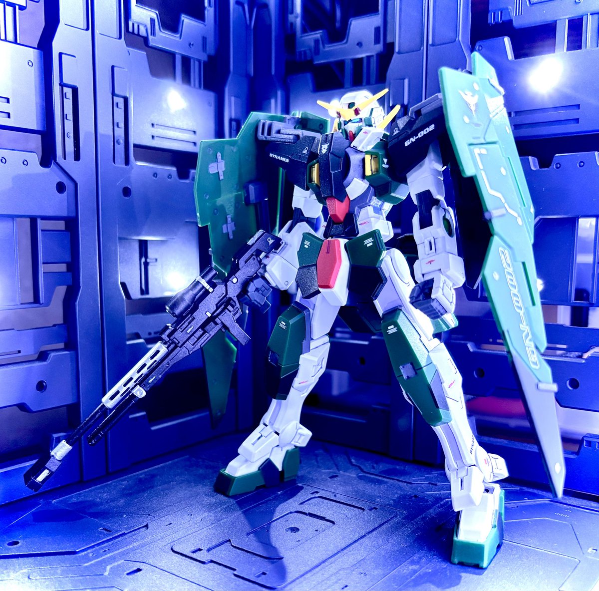 HGガンダムデュナメス完成😃
部分塗装のつや消し仕上げです。
スナイパーライフルが良い感じにできて満足😀
#ガンダム　#ガンプラ　#ガンプラ好きと繋がりたい　#gundam  #gunpla  #プラモデルライフ  #プラモデル　#ガンダムデュナメス　#ガンダムダブルオー