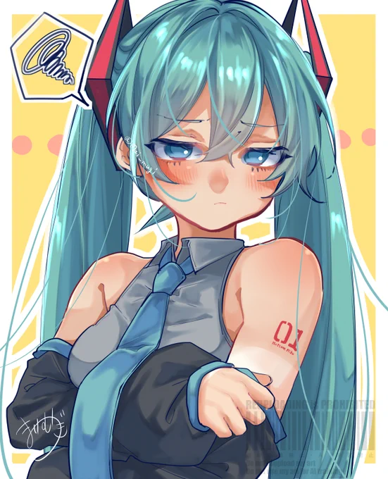 日焼けしちゃいました #初音ミク