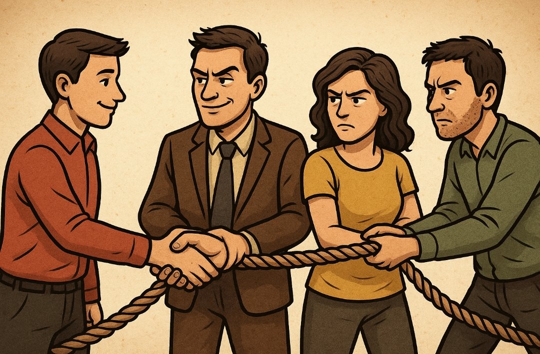 हे स्वार्थ, तेरा धन्यवाद—
तू ही है जो लोगों को एक-दूसरे के करीब लाता है।