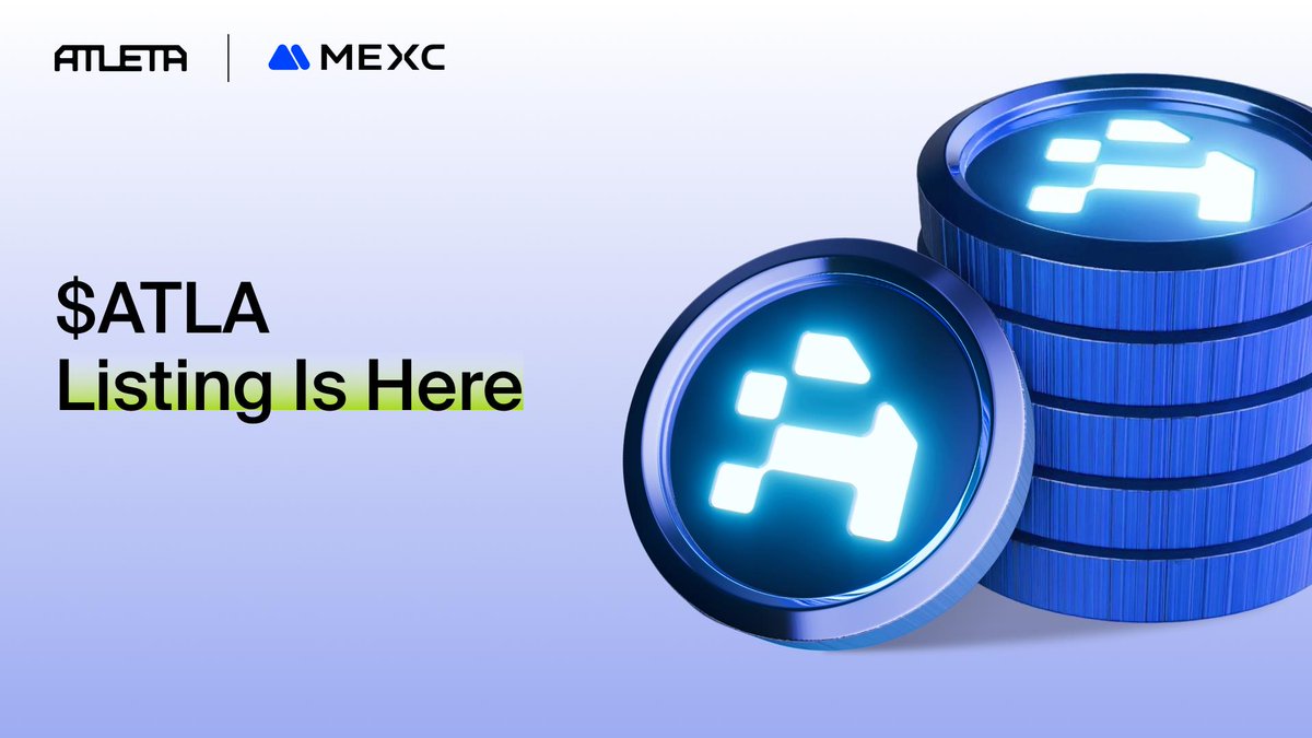 $ATLA Is Live!

The moment has come: $ATLA spot trading is now open on <a href="/MEXC_Official/">MEXC</a> 

From this point, ATLETA Network steps onto the global stage of digital assets.

Market pair: ATLA/USDT

Trade on MEXC: mexc.com/acquisition/cu…

Now $ATLA becomes part of the open market.