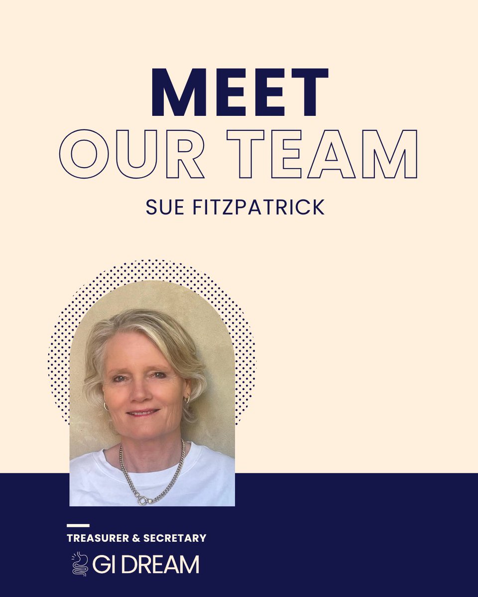 ✨ Meet our Treasurer &amp; Secretary ✨

We are delighted to introduce Sue Fitzpatrick as the Treasurer &amp; Secretary of GI DREAM📊 

📖 Read Sue’s bio at gidream.org