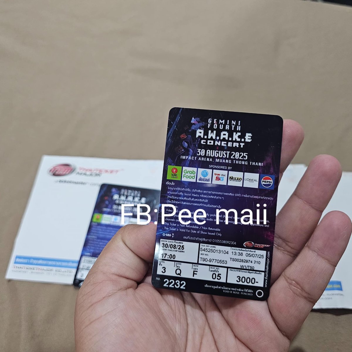 PJAYBDEFFF's tweet image. ปล่อยบัตร #GFAWAKEConcert 

บัตร โซน Q แถว F วันที่ 30/08
บัตร โซน M แถว L วันที่ 31/08
ใบละ  2000.-
✨พร้อมโอนลดได้ค่ะ  
📮กทม. นัดรับได้ค่ะ 
🌟 สนใจDmมาได้เลยค่า

#GFAWAKEConcert
#GeminiFourth #เจมีไนน์โฟร์ท
#ตลาดนัดเจมีไนน์โฟร์ท #GeminiFourth 
#Gemini_NT #เจมีไนน์ 
#ตลาดนัดgmm